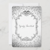 Einladungen zu Platinweißsilber Diamant (Rückseite)