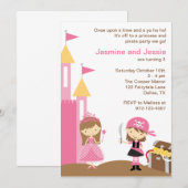 Einladungen zu Princess und Pink Pirate (Vorne/Hinten)