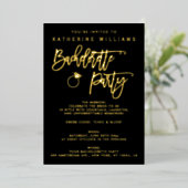 Einladungen zu Real Gold Foil Junggeselinnen-Absch (Stehend vorne)