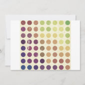 Einladungen zu Retro-Farbkreisen (Vorderseite)