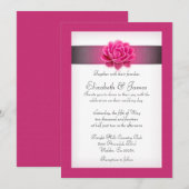 Einladungen zu Rosa Hochzeit (Vorne/Hinten)
