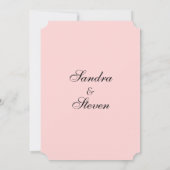 Einladungen zu Rosa Hochzeit (Rückseite)