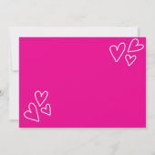 Einladungen zu Rosa Hochzeit | Romantik und zeitlo (Rückseite)