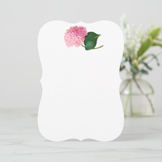 Einladungen zu Rosa Redoute Hydrangea (Stehend Vorderseite)