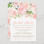 Einladungen zu Rosa und Gold Bridal (Vorne/Hinten)