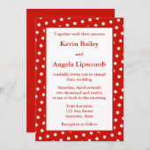 Einladungen zu Roten Hochzeiten oder Ankündigungen (Vorne/Hinten)