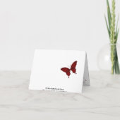 Einladungen zu Roter Schmetterling-Hochzeiten (Rückseite)