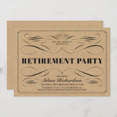 Einladungen zu Ruhestandsregelungen - Vintage Skel (Vorne/Hinten)