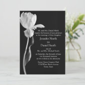 Einladungen zu Schwarz-Weiß-Hochzeiten (Stehend Vorderseite)