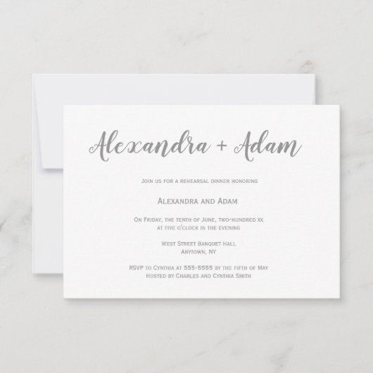 Einladungen zu Silberner Probe (Vorderseite)