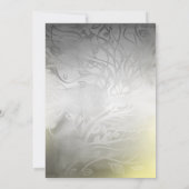 Einladungen zu Silver and Gold Fire and Ice Weddin (Rückseite)