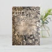 Einladungen zu Silver & Gold Geburtstagsreihen (Stehend Vorderseite)