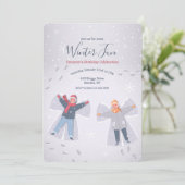 Einladungen zu Snow Angels (Stehend Vorderseite)