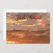 Einladungen zu Sonnenuntergang (Vorne/Hinten)