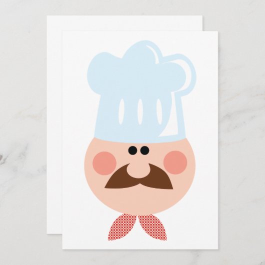 Einladungen zu sonnigen Koch (Vorne/Hinten)