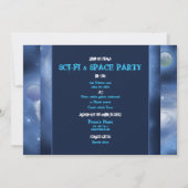Einladungen zu Space Theme-Gruppen - Vorlage anpas (Rückseite)