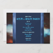 Einladungen zu Space Theme-Gruppen - Vorlage anpas (Rückseite)