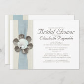 Einladungen zu Spitzen- und Perldusche (Vorne/Hinten)