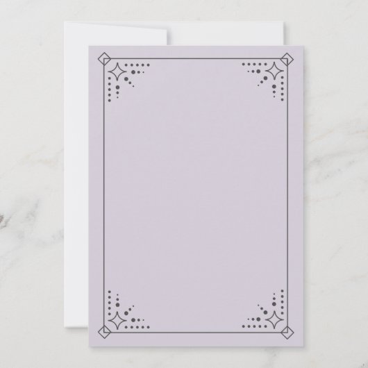 Einladungen zu Stardust Wedding (Rückseite)