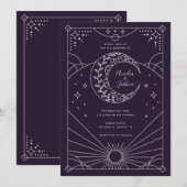 Einladungen zu Stardust Wedding (Vorne/Hinten)