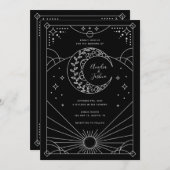 Einladungen zu Stardust Wedding (Vorne/Hinten)