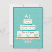 Einladungen zu Starfish Hochzeitstorte (Vorderseite)