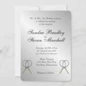 Einladungen zu Tennis Theme Sports Wedding (Vorderseite)