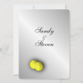 Einladungen zu Tennis Theme Sports Wedding (Rückseite)