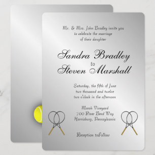 Einladungen zu Tennis Theme Sports Wedding
