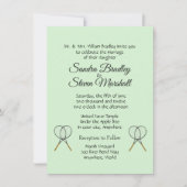 Einladungen zu Tennis Wedding Theme (Vorderseite)