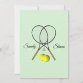 Einladungen zu Tennis Wedding Theme (Rückseite)