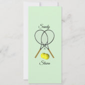 Einladungen zu Tennis Wedding Theme (Rückseite)