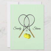 Einladungen zu Tennis Wedding Theme (Rückseite)