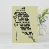 Einladungen zu Textinformationen für Hockey Player (Stehend Vorderseite)