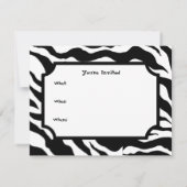 Einladungen zu Tierdrucken (Rückseite)