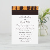 Einladungen zu Tiger Stripe Hochzeiten (Stehend Vorderseite)