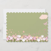 Einladungen zu Tulips und Schmetterlingen (Rückseite)