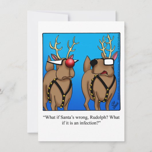 Einladungen zu unglaublich witzig Feiertagen (Vorderseite)