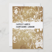 Einladungen zu Vintagen Hochzeiten (Rückseite)