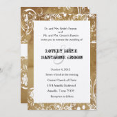 Einladungen zu Vintagen Hochzeiten (Vorne/Hinten)