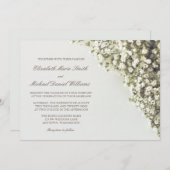 Einladungen zu Vintagen Hochzeiten in Gipskraut (Vorne/Hinten)