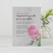 Einladungen zu Vintagen Rose (Stehend Vorderseite)
