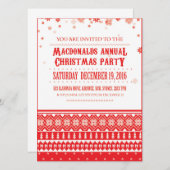 Einladungen zu Weihnachten - Skandinavien (Vorne/Hinten)