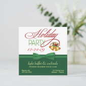 Einladungen zu Weihnachten und Abend (Stehend Vorderseite)