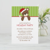 Einladungen zu Weihnachtsbären (Stehend Vorderseite)