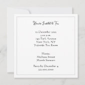 Einladungen zu Weihnachtsgebäck (Rückseite)