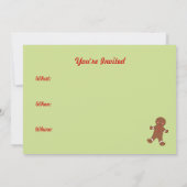 Einladungen zu Weihnachtskeksen (Rückseite)