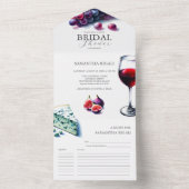 Einladungen zu Wein Bridal (Innen Boden)