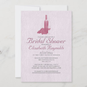 Einladungen zu Wein Flasche Bridal Dusche