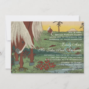Einladungen zu Whimsical Horse Wedding